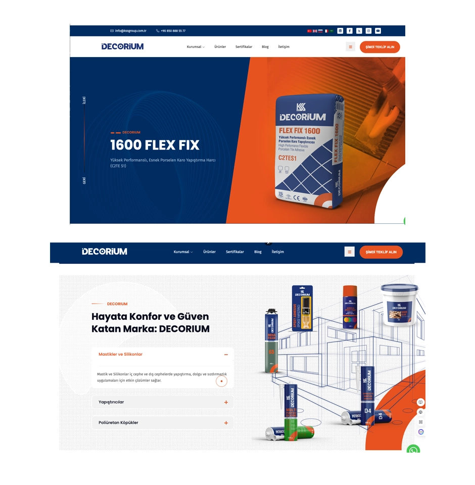 Decorium Web Sitesi yayında